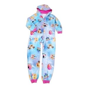 Girls (16) One Piece Zip Pajamas